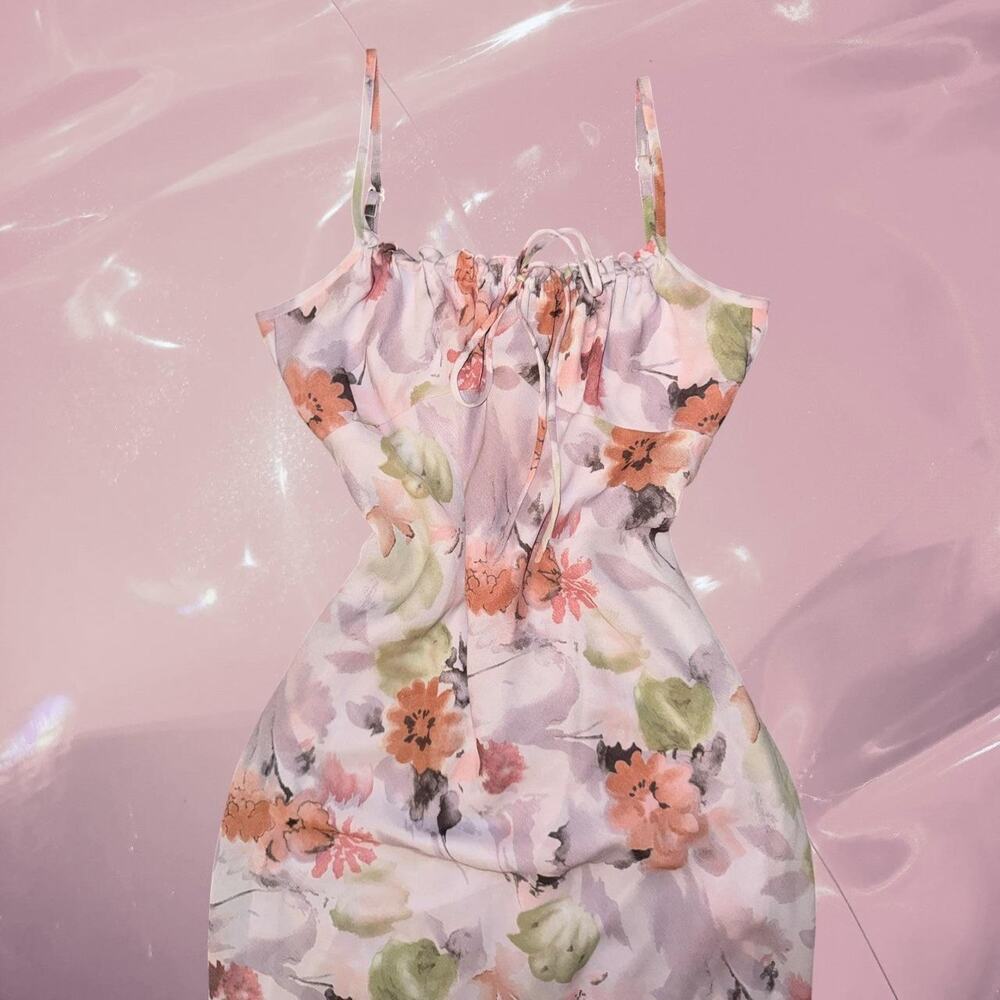Vintage y2k romantic watercolor floral